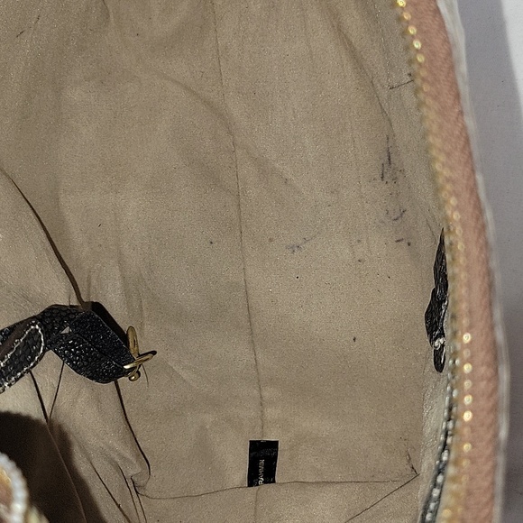 Brahmin Color Block Croc Embossed Leather Hobo Shoulder Bag - Picture 13 of 14